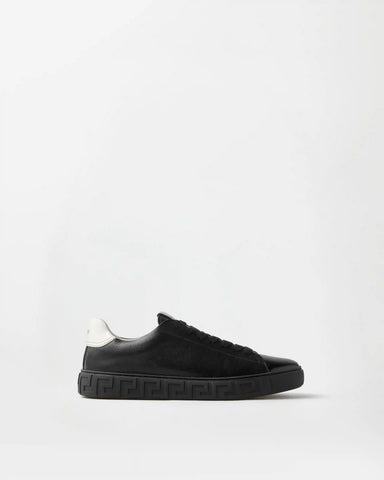 Greca Leather Sneakers