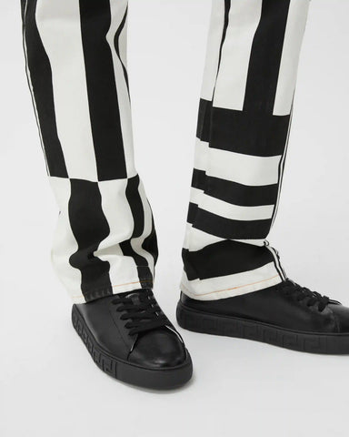 Greca Leather Sneakers