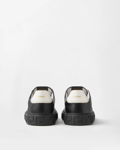 Greca Leather Sneakers