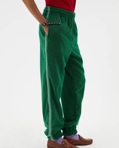 Cotton-Terry Jacquard Sweatpants