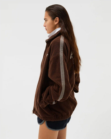 Cotton-Terry Jacquard Zip Sweatshirt