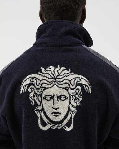 Cotton-Terry Jacquard Zip Sweatshirt