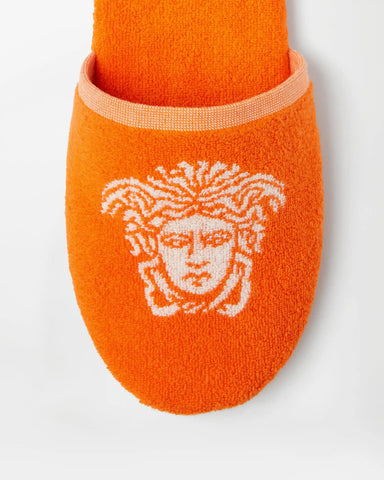Cotton-Terry Jacquard Slippers