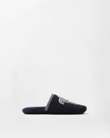 Cotton-Terry Jacquard Slippers