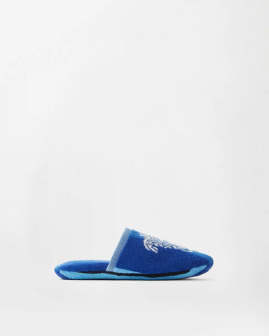 Striped Cotton-Terry Jacquard Slippers