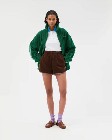 Cotton-Terry Jacquard Sweat Shorts
