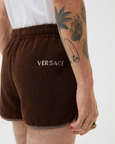 Cotton-Terry Jacquard Sweat Shorts
