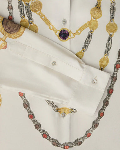 Printed Silk Twill Shirt