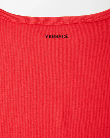 Embroidered Ribbed Cotton-Jersey T-Shirt