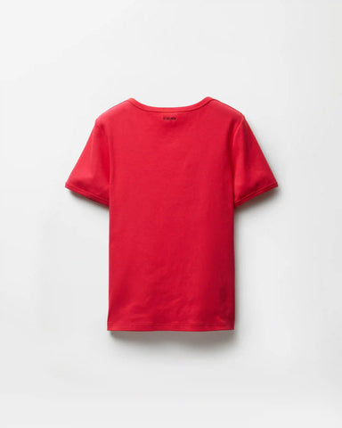 Embroidered Ribbed Cotton-Jersey T-Shirt