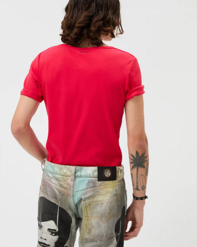Embroidered Ribbed Cotton-Jersey T-Shirt