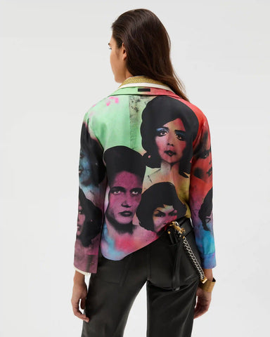Printed Silk Twill Shirt