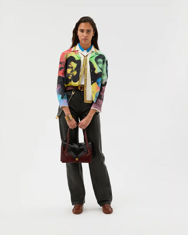 Printed Silk Twill Shirt