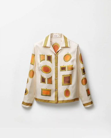 Printed Silk Twill Shirt