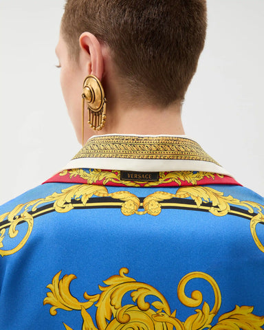 Printed Silk Twill Shirt