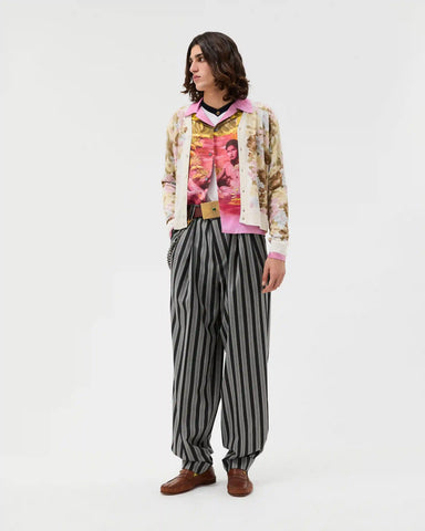 Printed Silk Twill Slim Shirt