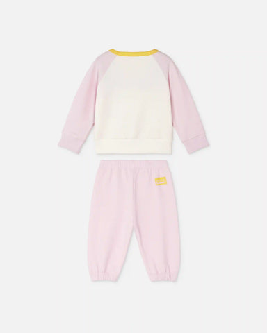 Baby Printed Stretch Cotton-Jersey Sweatshirt Set