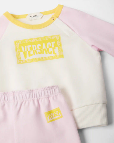 Baby Printed Stretch Cotton-Jersey Sweatshirt Set