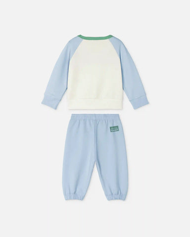 Baby Printed Stretch Cotton-Jersey Sweatshirt Set