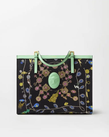 RiviÃ¨re Printed Large Canvas Tote