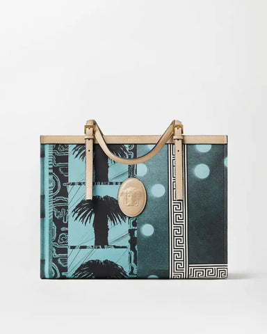 RiviÃ¨re Printed Large Canvas Tote