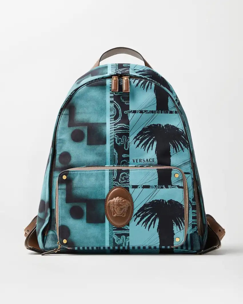 Lou Printed Canvas Backpack