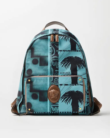 Lou Printed Canvas Backpack