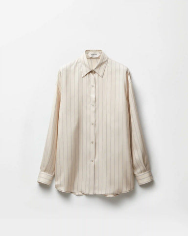 Striped Silk Twill Shirt