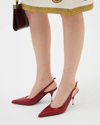 Nyx Leather Slingbacks 80 mm