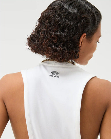 Embroidered Stretch Cotton-Jersey Tank Top
