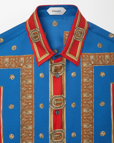 Printed Silk Twill Regular Shirt