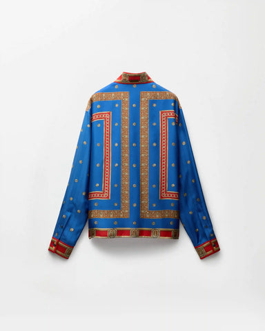 Printed Silk Twill Regular Shirt