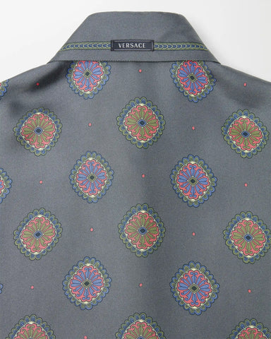 Printed Silk Twill Regular Shirt