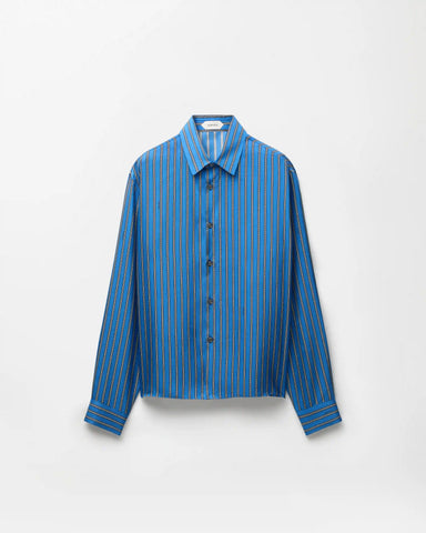 Printed Silk Twill Regular Shirt