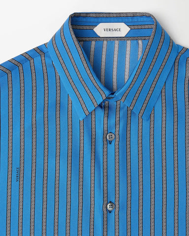 Printed Silk Twill Regular Shirt