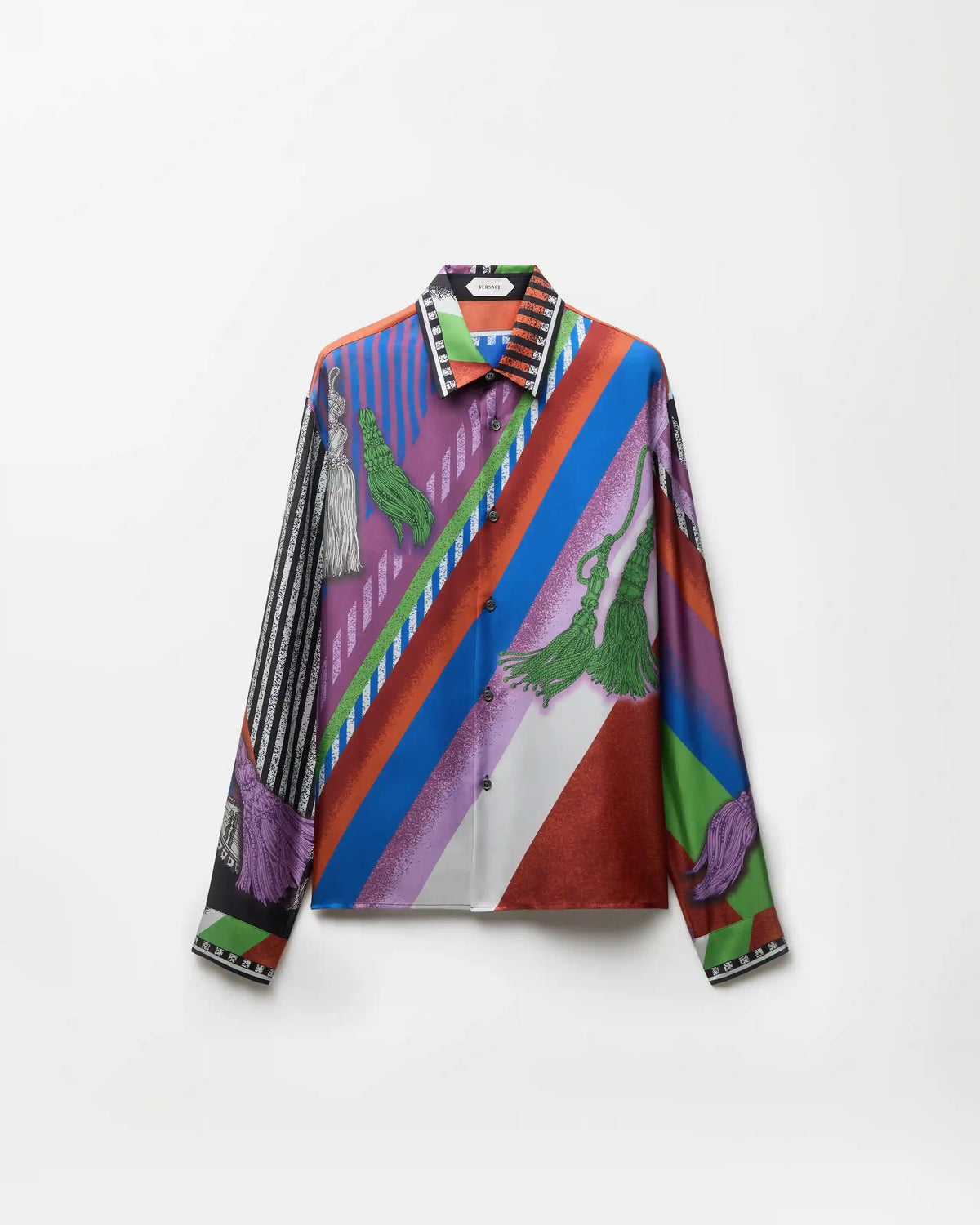 Printed Silk Twill Regular Shirt