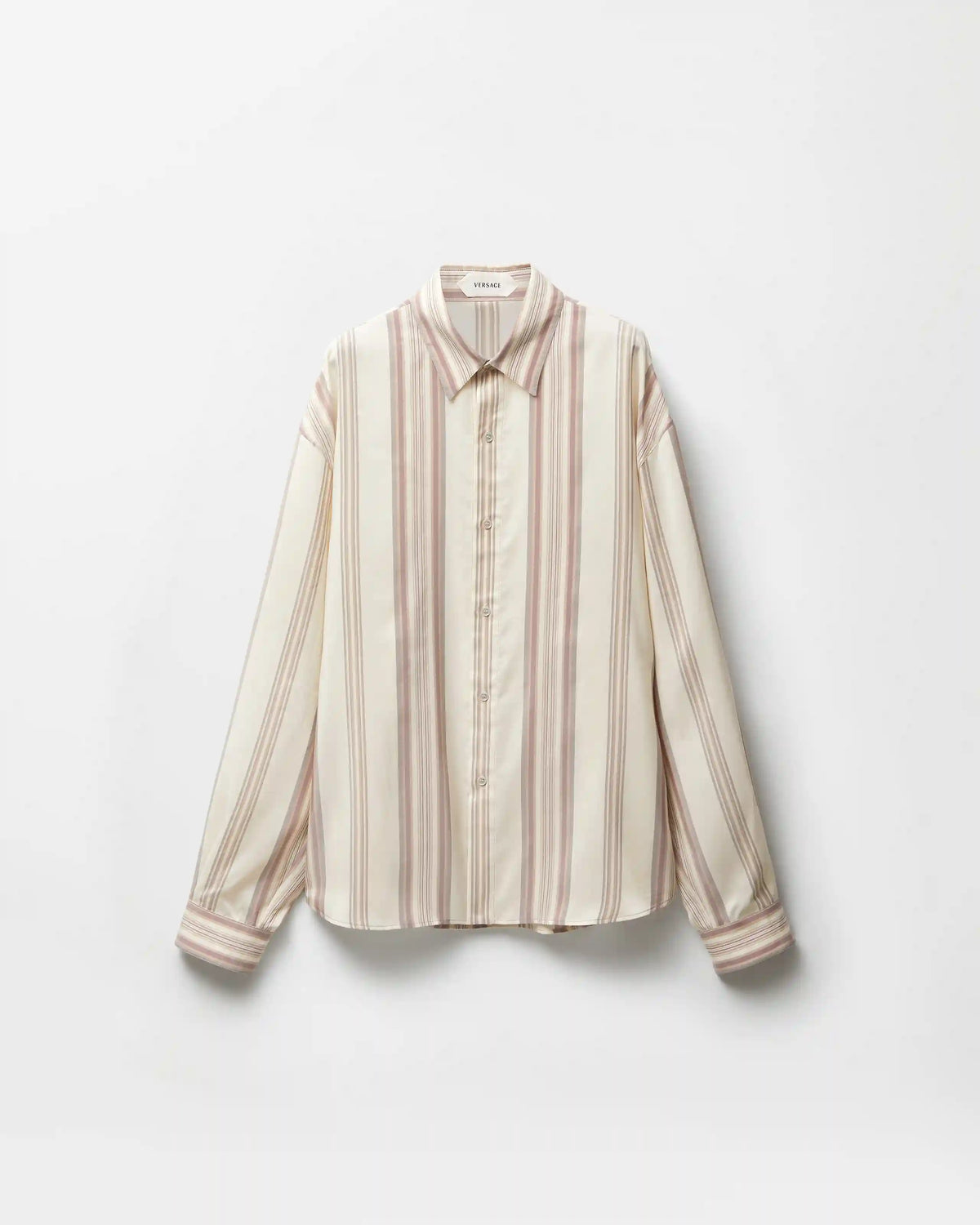 Striped Silk Loose Shirt