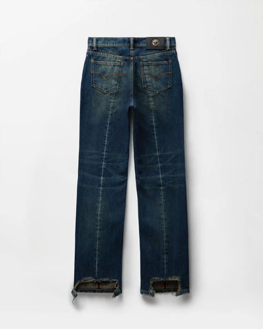 Distressed Straight Jeans