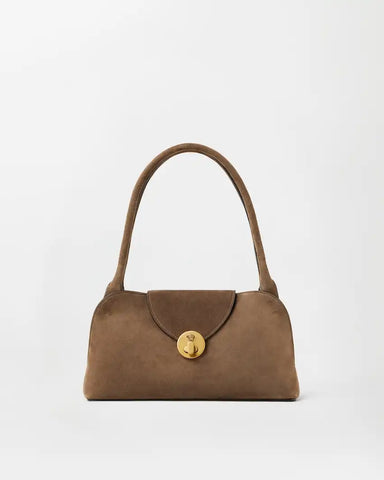 Vivian Small Suede East/West Shoulder Bag