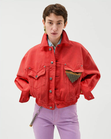 Oversized Denim Blouson