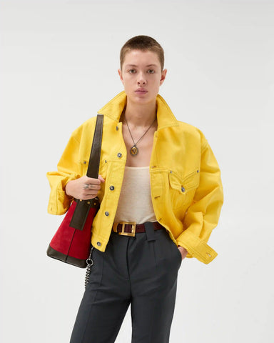 Oversized Denim Blouson