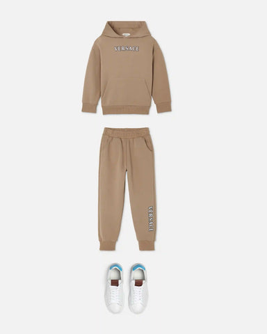 Kids Embroidered-Logo Cotton-Jersey Sweatpants