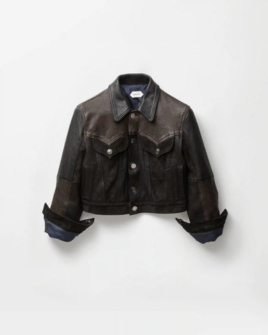 Leather Slim Blouson
