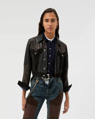 Leather Slim Blouson