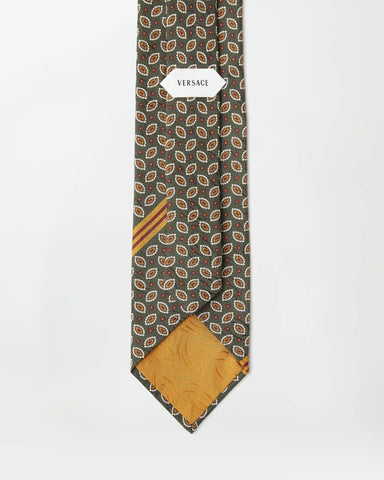 Printed Jacquard Silk Tie