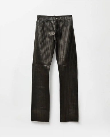 Embossed Leather Pants