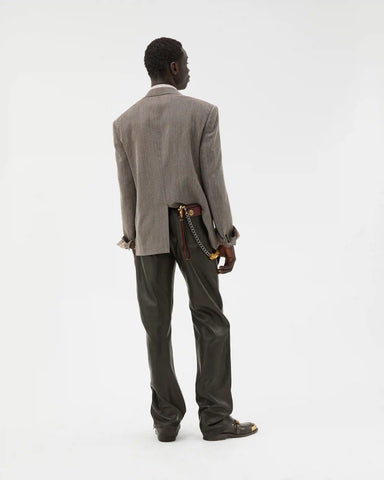 Embossed Leather Pants