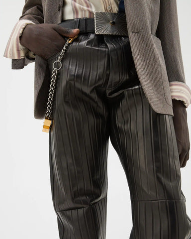 Embossed Leather Pants