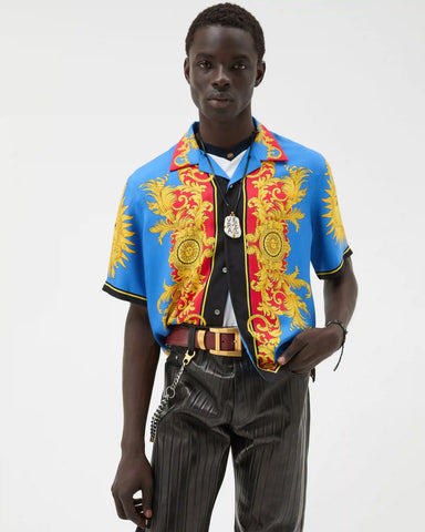 Printed Silk Twill Shirt
