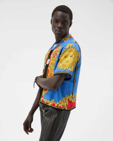 Printed Silk Twill Shirt